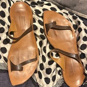Made in USA! 🇺🇸 CYDWOQ Brown Leather Sandals